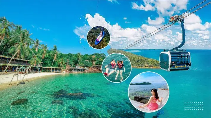 Tour 4 đảo + cáp treo Hòn Thơm